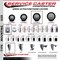 Service Caster 4'' Black Poly Wheel Swivel Top Plate Caster Set with 2 Posi Brakes 2 Rigid, 4PK SCC-20S414-PPUB-BLK-PLB-2-R-2 - alternate 4
